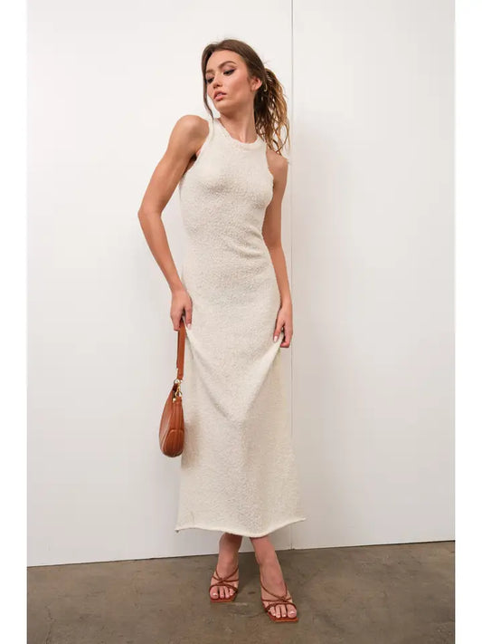 Pretty Garbage Boucle Knit Sweater Dress